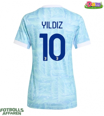 Juventus Kenan Yildiz #10 Bortatröja Kvinnor 2025-26 Kortärmad